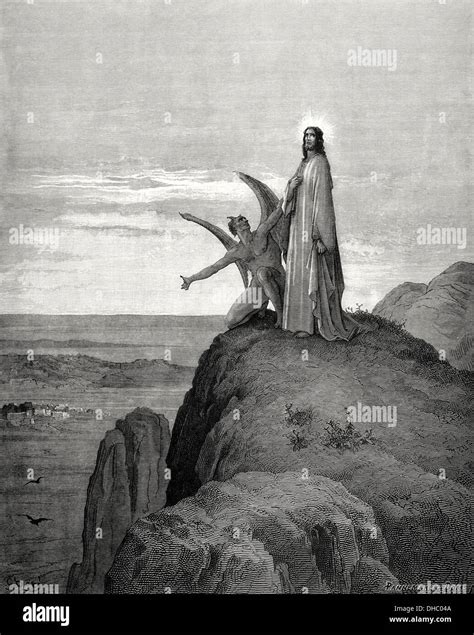 Jesus tempted devil hi-res stock photography and images - Alamy