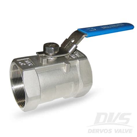 1PC Ball Valve, DN50, 1000psi, FNPT, 316 - Dervos