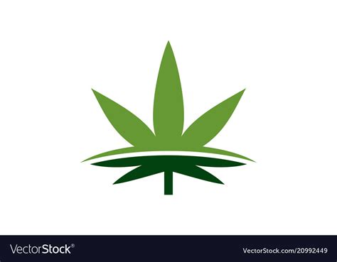 Marijuana cannabis logo Royalty Free Vector Image