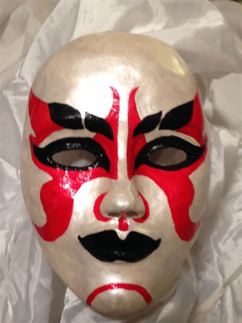 Handmade Kabuki Theatre Mask