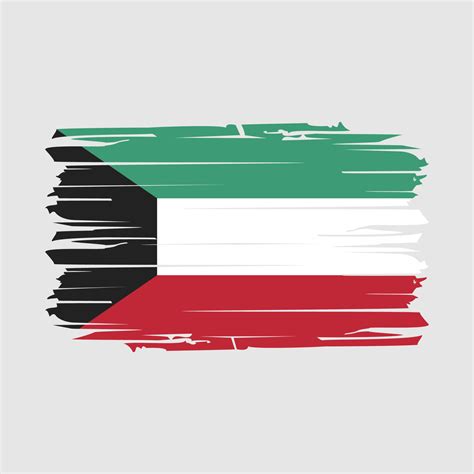 Kuwait Flag Brush Vector 20396690 Vector Art at Vecteezy