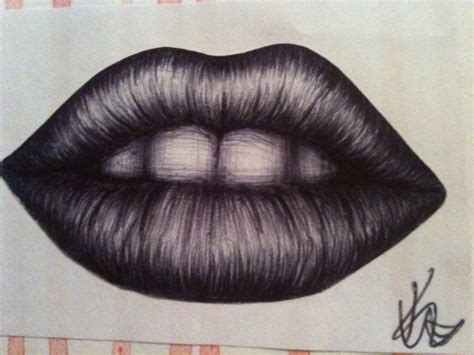 Biro lips by Jasmine MacLeod | Lips drawing, Drawing people, Biro drawing