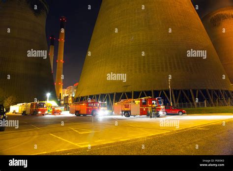 Fire crews from West Yorkshire Fire & Rescue attend a fire of stacked ...