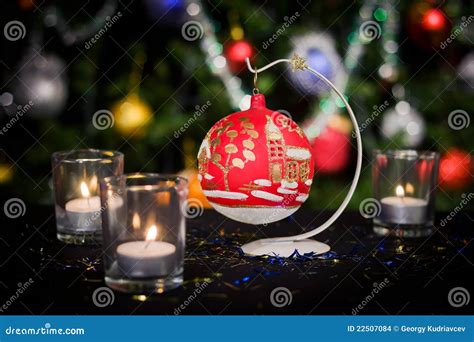 Christmas New Year Decoration Stock Photo - Image of pine, festive: 22507084