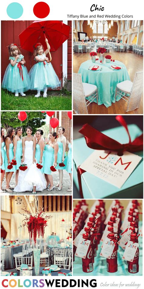 Colors Wedding | Best 8 Tiffany Blue and Red Wedding Color Ideas