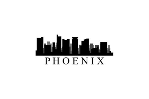 Phoenix skyline By Marco Livolsi | TheHungryJPEG