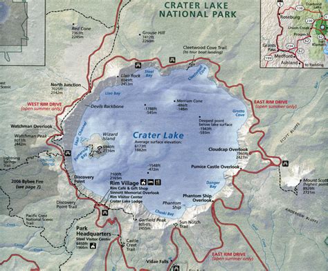 Camping/Trail Maps - Crater Lake National Park