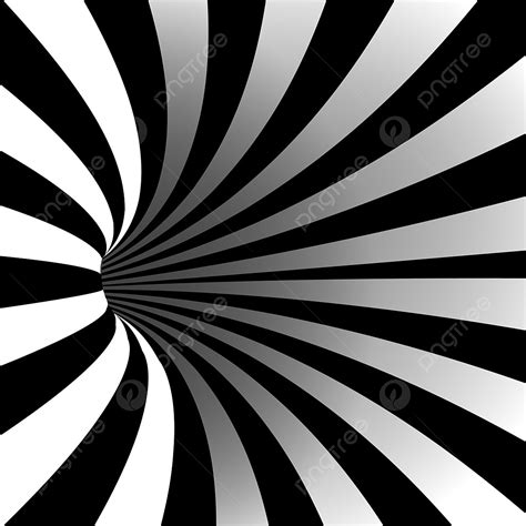 Optical Illusions Vector Art PNG, Spiral Vortex Vector Illusion Optical Art Motion Striped ...