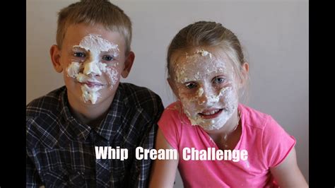 Whip Cream Challenge - YouTube