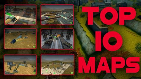 Top 10 Maps in Tanki Online - YouTube