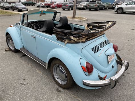 Baby Blue Vw Beetle Convertible - curiositystory