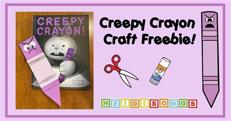 Creepy Crayon: Free Craft Template!