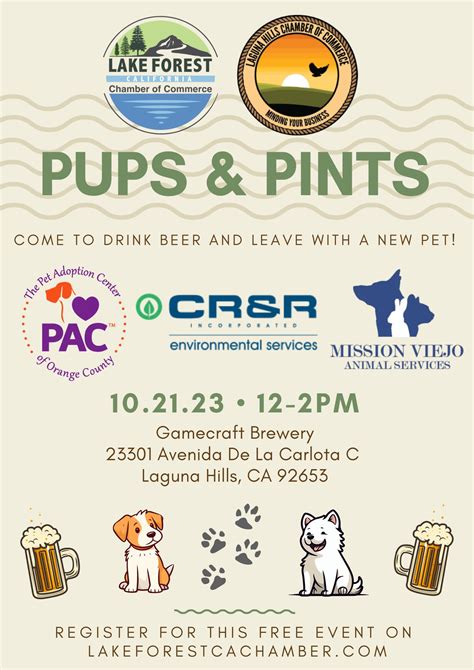 Pups & Pints - Laguna Hills Chamber of Commerce