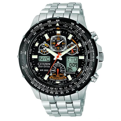 Citizen Men's Skyhawk Titanium Eco-Drive Watch JY0010-50E