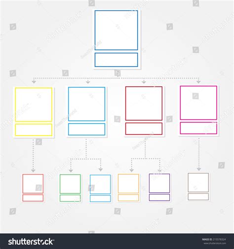 Organization Chart Template Stock Vector (Royalty Free) 215578324 ...