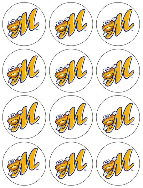 Montgomery Biscuits Minor League Baseball Logo Edible Cupcake Topper I – A Birthday Place