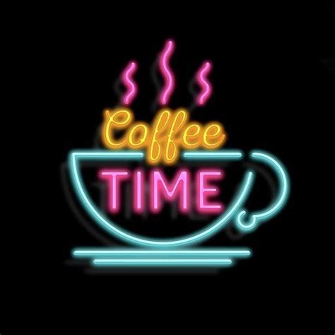 Coffee Time Cafe Neon Sign Glass Tube Neon Light | Neon signs, Neon ...