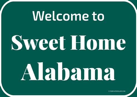 Welcome to Alabama Sign Template Download Printable PDF | Templateroller