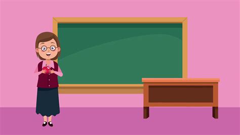 Female Teacher Character Animation With Stock Motion Graphics SBV ...