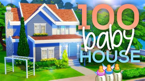 100 BABY CHALLENGE HOUSE // Sims 4 Speed Build - YouTube