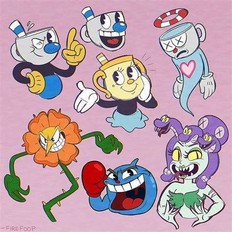 A Page of Cuphead Sketches by FireFoop on DeviantArt | Cartoon styles, Cartoon logo, Retro cartoons