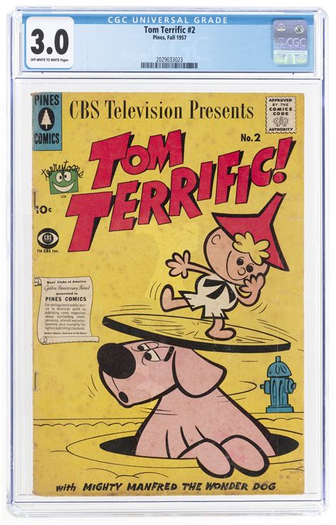 Hake's - TOM TERRIFIC #2 FALL 1957 CGC 3.0 GOOD/VG.