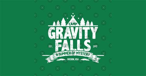 Camp Gravity Falls (worn look) - Gravity Falls - T-Shirt | TeePublic