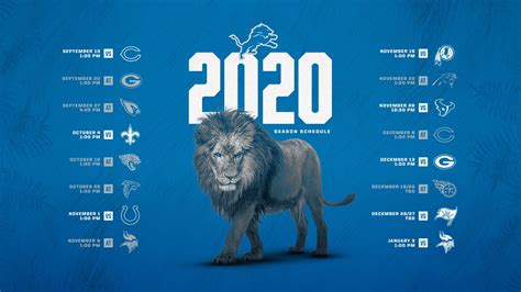 Detroit Lions 2024 Schedule Printable