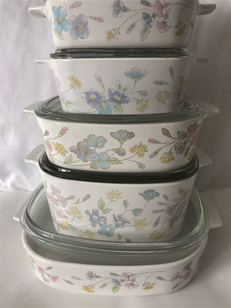 Corningware Pastel Bouquet Pattern 1QT to 2.5L Mini - Etsy