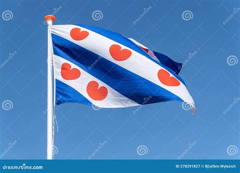 Flag of Friesland stock image. Image of nation, friesland - 278291827