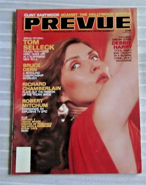 VINTAGE MAGAZINE PREVUE 1983 Debbie Harry Tom Selleck Bruce Dern Chamberlain 77 $9.00 - PicClick