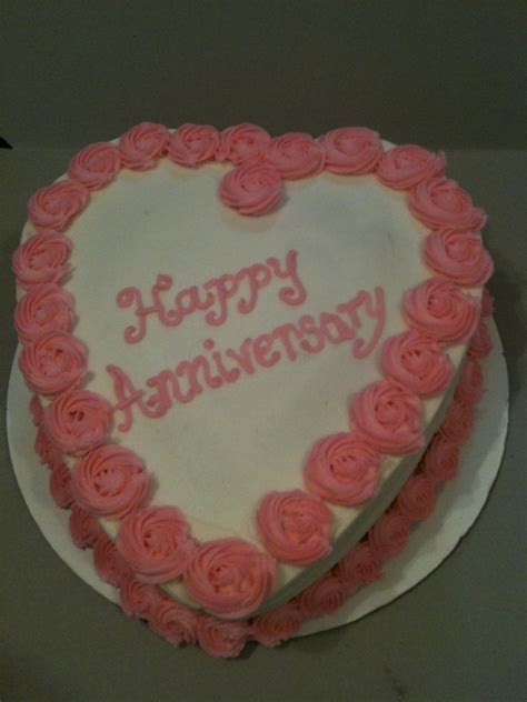 Heart Shape Anniversary Cake - CakeCentral.com