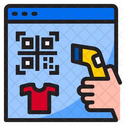 Qr Code Scanner Icon - Download in Colored Outline Style