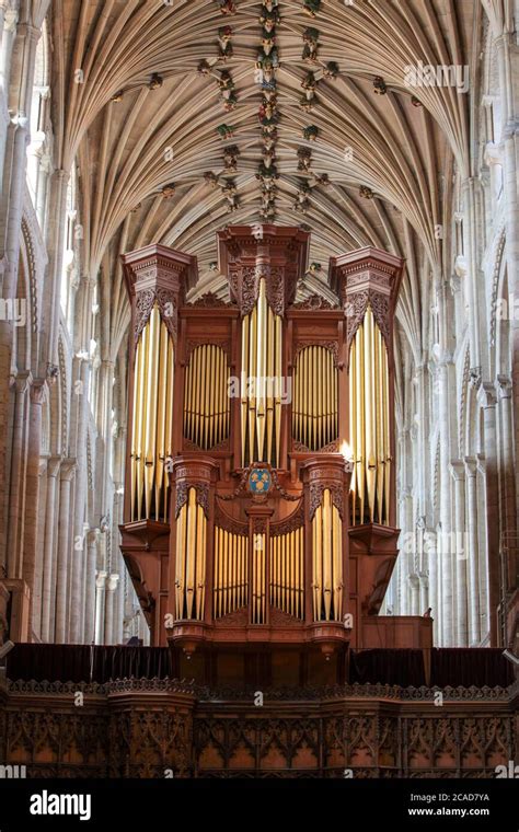 Norwich Cathedral Organ, Norfolk, UK. Reported to be one of the largest ...