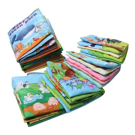 Soft Baby Cloth Books, Touch and Feel Crinkle Books, for Babies ...