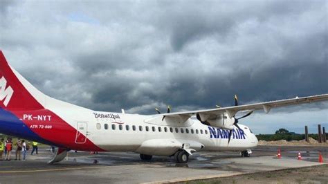 Nam Air ATR 72-600 Jadi Pesawat Pertama Setelah 35 tahun yang Mendarat di Bandara Ngloram Cepu ...