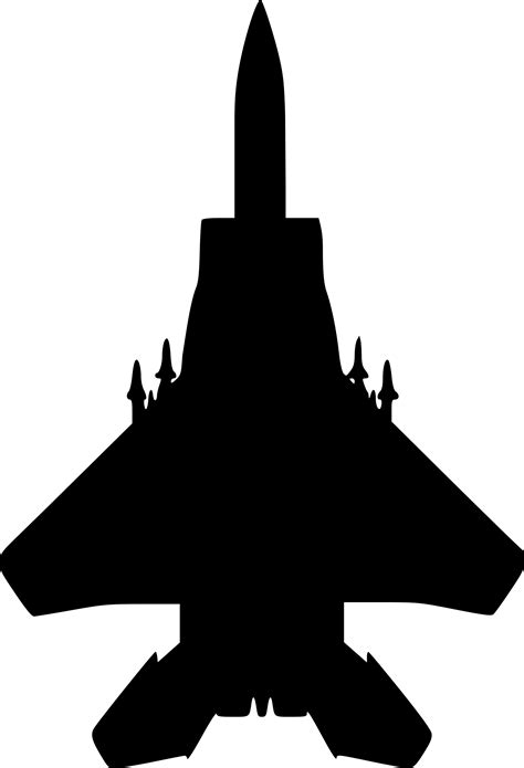 Fighter Jet Silhouette at GetDrawings | Free download