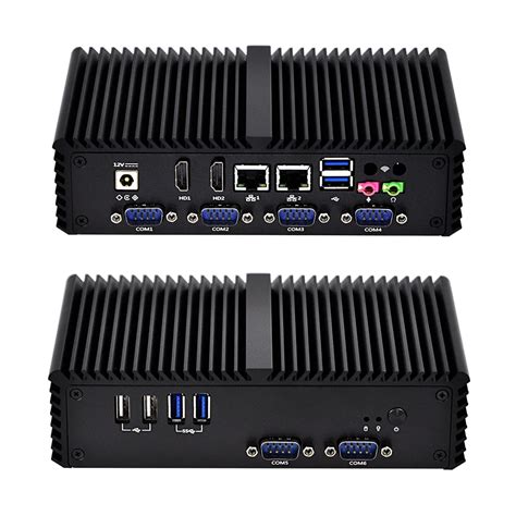 Qotom Barebone Mini PC Dual Ethernet lan Nano itx Celeron 3205U 3215U ...