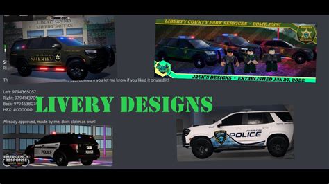 Looking at some of THE BEST custom LIVERIES for ER:LC! (Emergency Response Liberty County ...