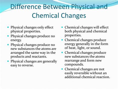 PPT - Physical vs. Chemical Changes PowerPoint Presentation, free ...