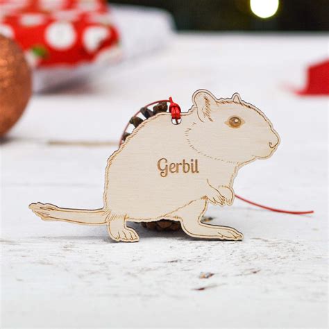 Personalised Gerbil Decoration - The Crafty Giraffe