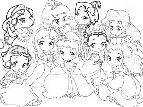 Disney Princesses Coloring Pages Luxury Coloring Baby Disney Princess ...