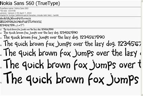 Download Font Ttf Unicode Symbian S60v3