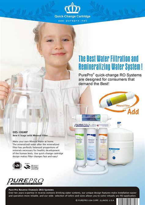 PurePro® ERS-106MP Quick-Change Reverse Osmosis Water Filtration System