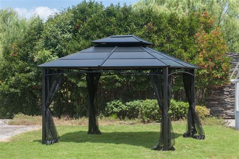 10x12 Hardtop Gazebo with Netting