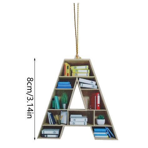 Book Lovers Heart Shaped Bookshelf Pendant Acrylic Ornament 12 Days of Christmas Vintage ...