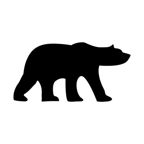 Polar Bear Silhouette - Polar Bear - Pin | TeePublic