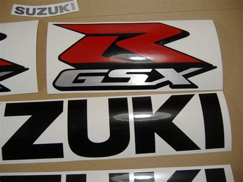 Suzuki GSX-R 750 2007 (K7) decals set (full kit) - black version - Moto-Sticker.com