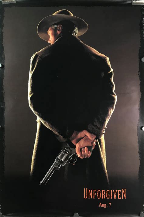 UNFORGIVEN, Original Clint Eastwood Advance Teaser Movie Poster ...