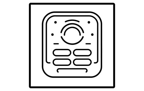 Simple Line of Cell Phone Vector Icon,Mobile Phone Line Icon,Vector ...